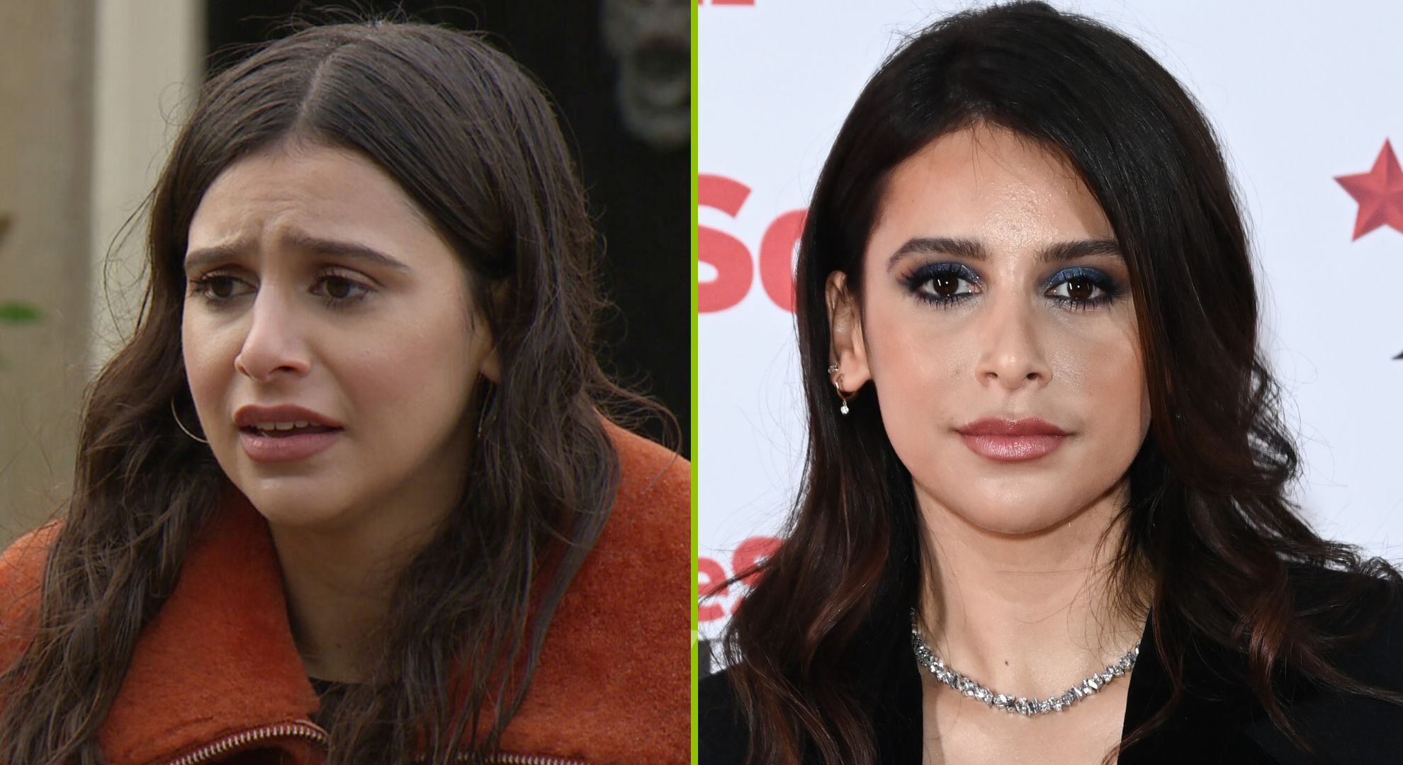 Meena Jutla and Paige Sandhu split pic (Credit: ITV/Shutterstock/Comp Emmerdale Insider)